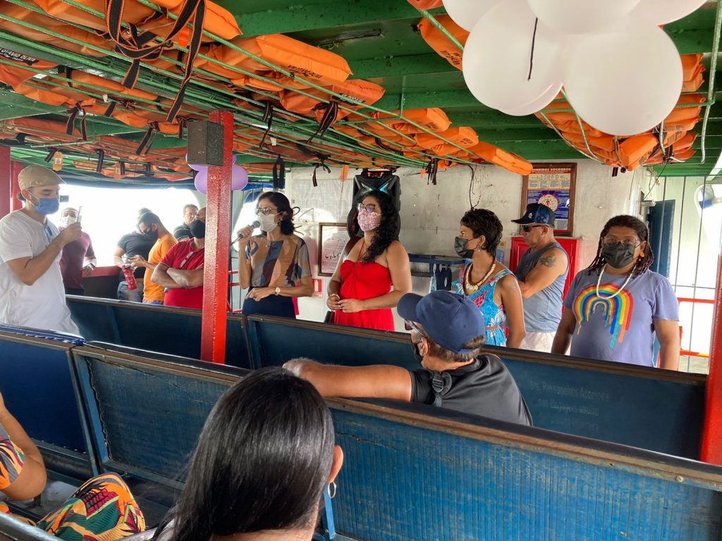 A Prefeitura de Belém, por meio da Semad, promoveu o passeio de barco, que fez o percurso Icoaraci/Cotijuba, com paradas para diversas atividades na ilha.